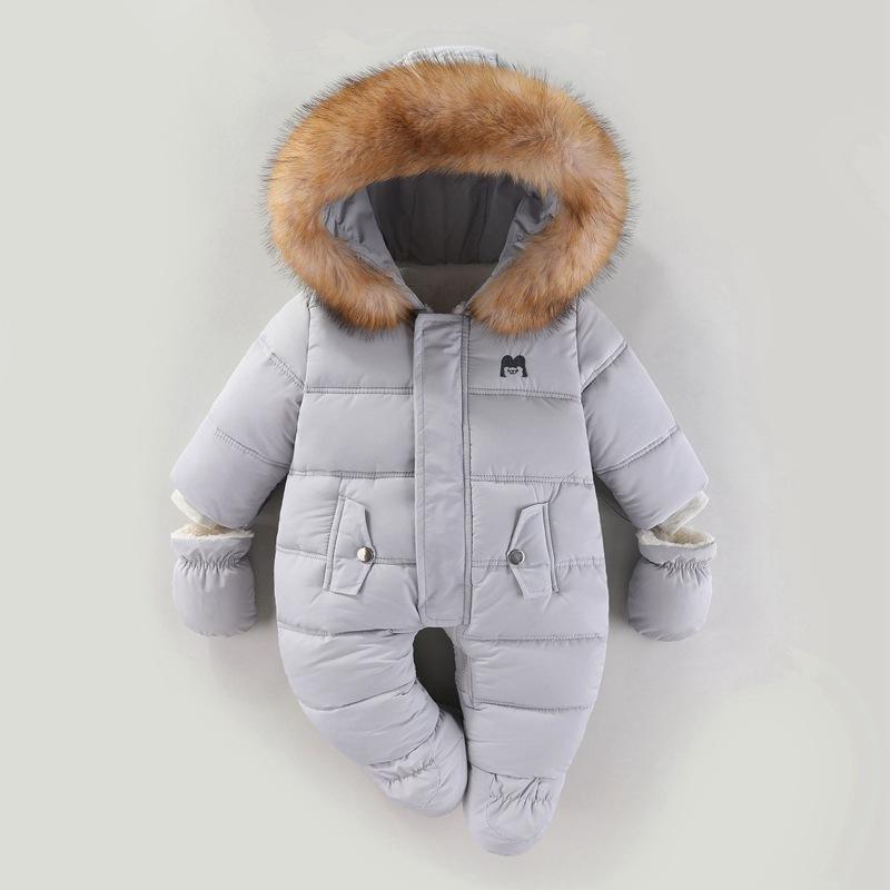 Winter Infant Baby Boys Girls Coat Warm Outwear Hooded Puffer Jacket Jumpsuit Fall Clothes