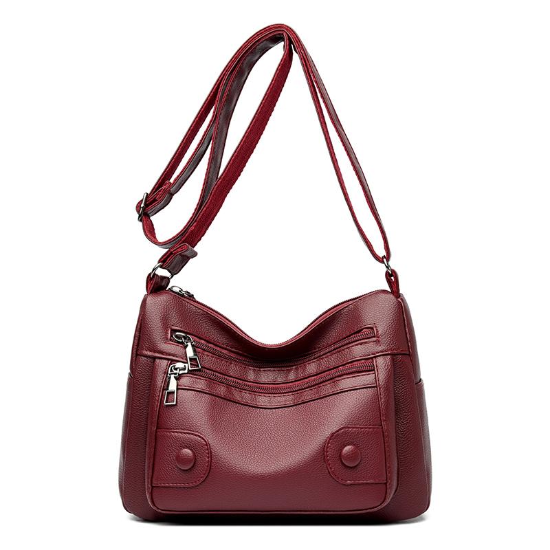 Large Capacity Women's Bag PU Shoulder Bag Mother Bag