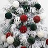 12pcs 6cm Painted Christmas Pendant Ball Christmas Tree Hanging Decoration  Hotel Office Decor