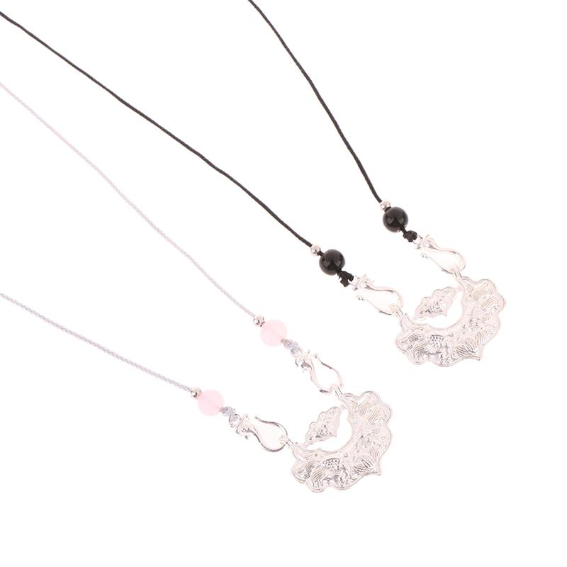 Chinese Style Ping An Lock Pendant For Women Vintage New Chinese Retro National Necklace Women'S Jewelry Valentine'S Day Gift