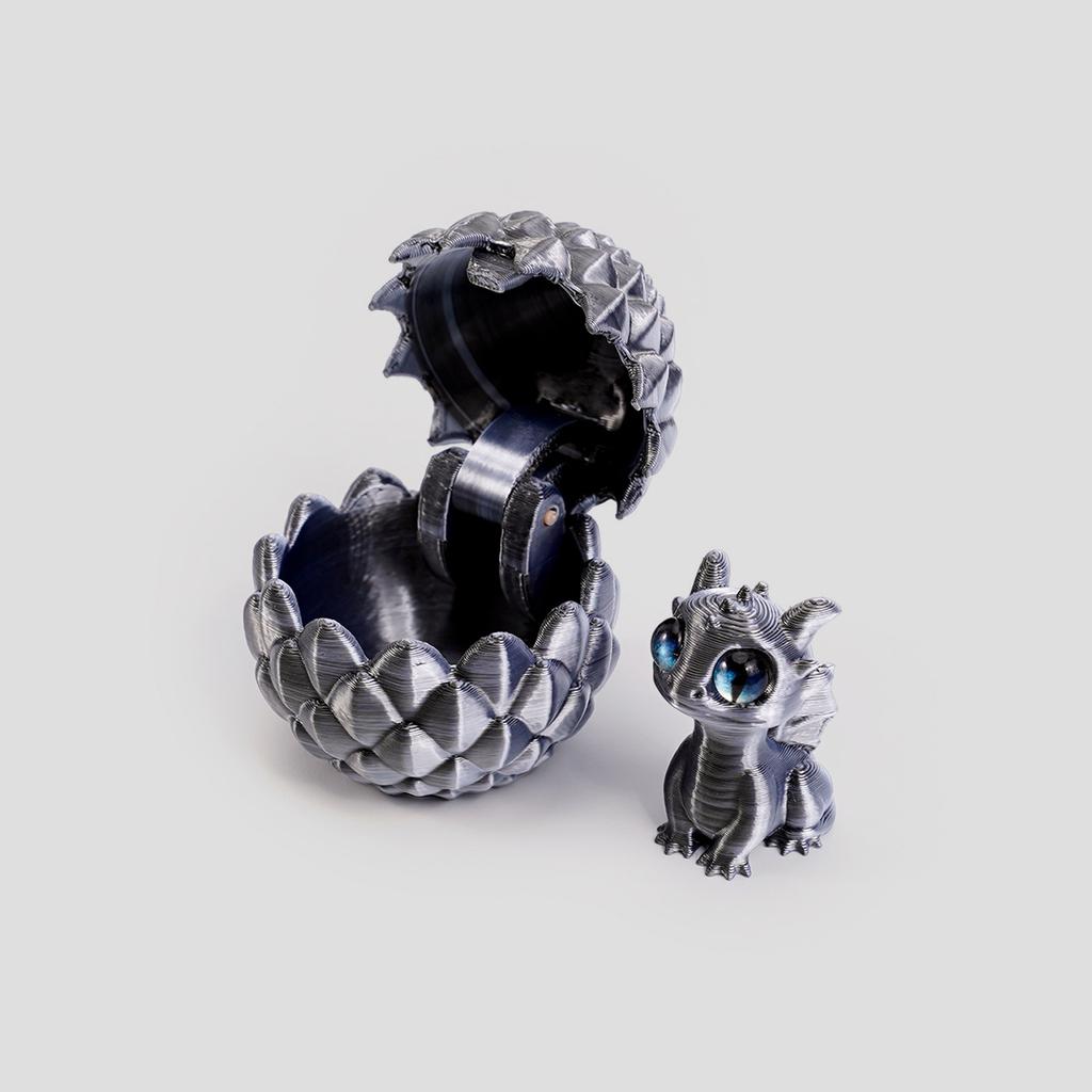 3D Printed Dragon Eggs with Dragon 3D Printed Animals Toy Tabletop Centerpieces for Home Car Office Tabletop Ornament