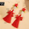 Rice Bead Halloween Earrings Tassel Ear Jewelry Accessories Fashion Pumpkin Earrings  Girls Gift