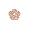ZHUKOU 1 Piece 3x10mm Exquisite brass crystal bead cap for fashion handmade bracelet necklace earrings accessories model:VH12