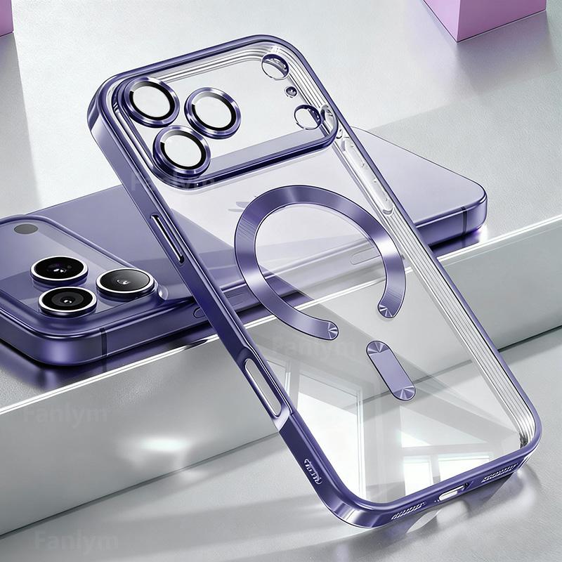 TPU Kameraschutz Für Magsafe Handyhülle Für iPhone 17 16 15 14 13 12 11 Pro Max Plus Air Transparente Hüllen Abdeckung funda