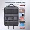 Car Seat Back Organizer 6-Pocket Storage Bag with Foldable Table Tray PU Leather Car Seat Back Protector Auto Seat Accessories