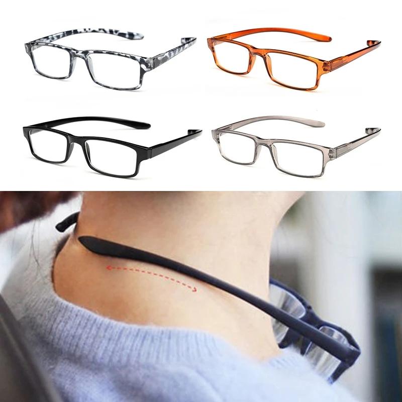 Ultra-light Hanging Stretch Reading Eyeglasses Men for Women Anti-fatigue HD Presbyopic eyeglasses Diopter +1.0 1.5 2.0 3.0 4.0