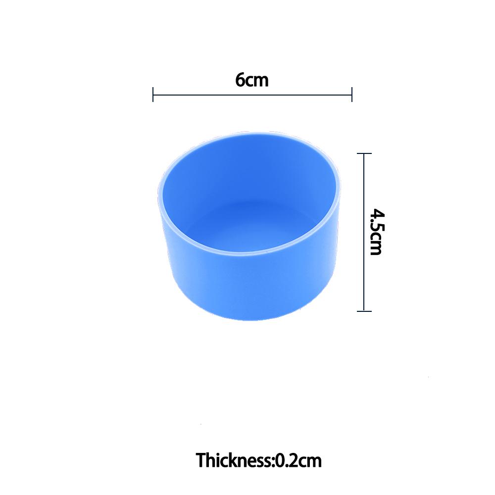 

For Better Life 1Pc 6cm Soft Silicone Cup Bottom Sheath Protector Sleeve For Glass Water Tea Bottle Anti Damage Accessories