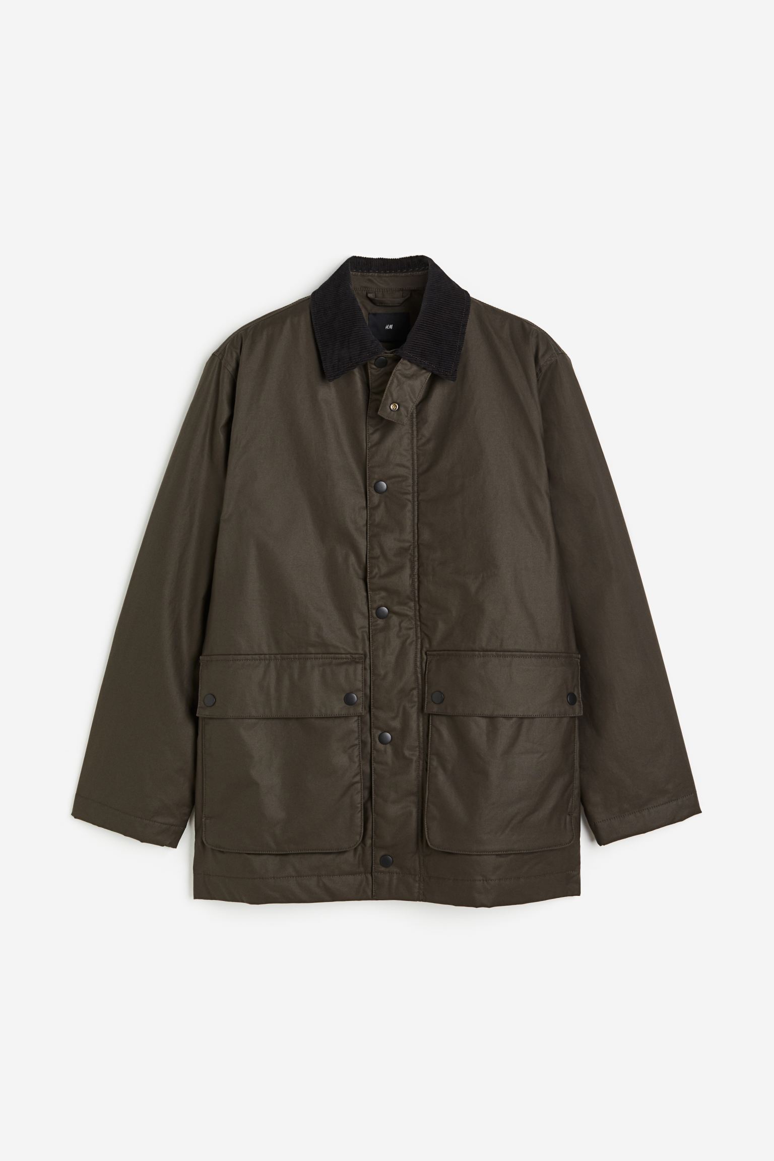 

Loose Fit Water-repellent canvas jacket