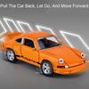 1:36 Porsche 911 Carrera 1974 Toy Models Alloy Diecast Cars 4 Doors Opened Light Sound Miniature Vehicles Boys Educational Toys