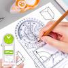 Rotatable Fast Drawing Template Ruler Art Design Construction Architect Stereo Geometry Ellipse Drafting Measuring Scale Ruler