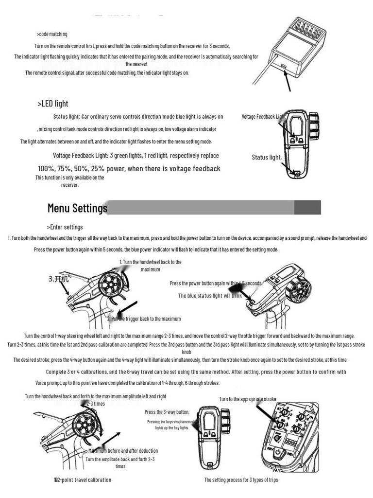 Dumbo RC Mini X6PM Mașină/Barcă/Tanc cu Telecomandă tip Pistol cu Direcție Mixtă și Control Proporțional al Accelerației