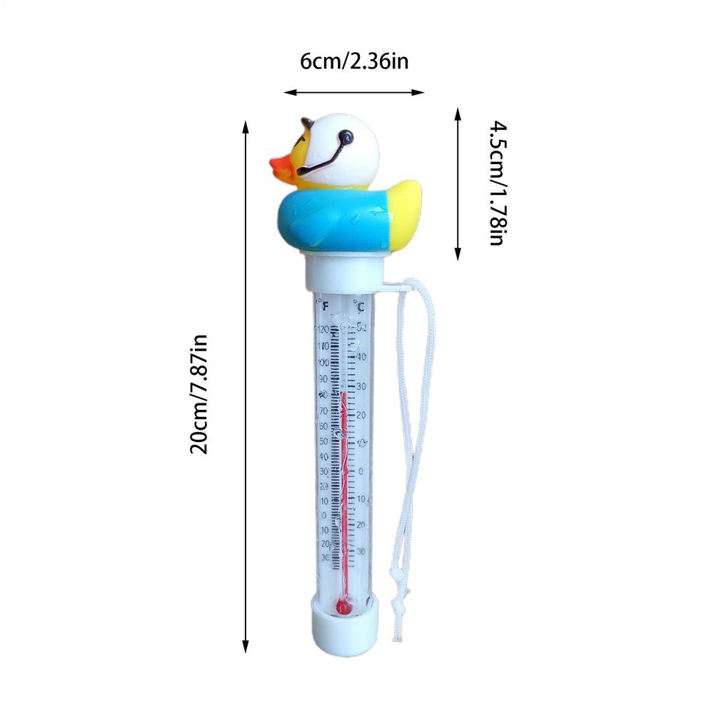 Waterproof Floating Swimming Pool Thermometer Scale Accurate Readings Thermometer for Swimming Pool Spas Hot Tubs Aquariums