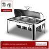 Gold-Plated Stainless Steel Buffet Warmer with Full Lid and Visible Insulation