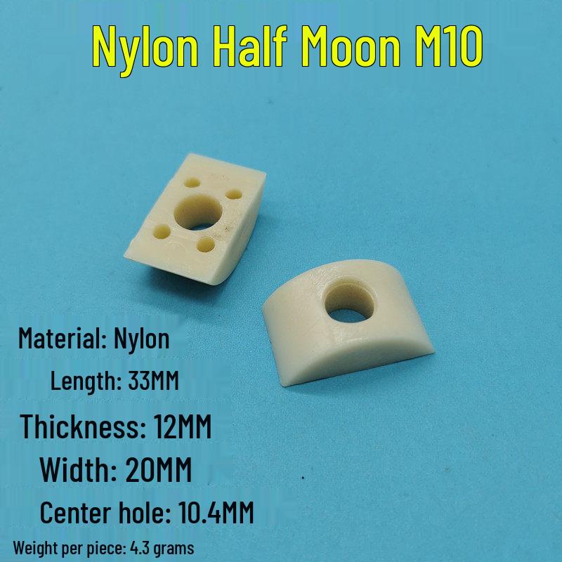 M6-M10 Plastic and Iron Half-Moon Crescent Washers for Furniture Hardware