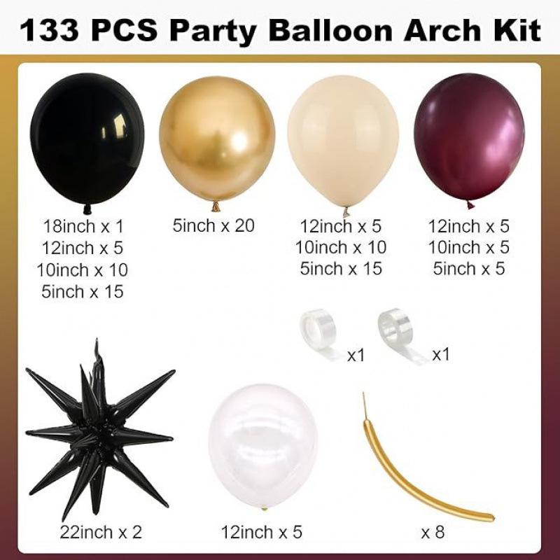Ballonbogen-Set für Partys: Perfekt für Jubiläen, Geburtstage, Hochzeiten und Geschäftseröffnungen