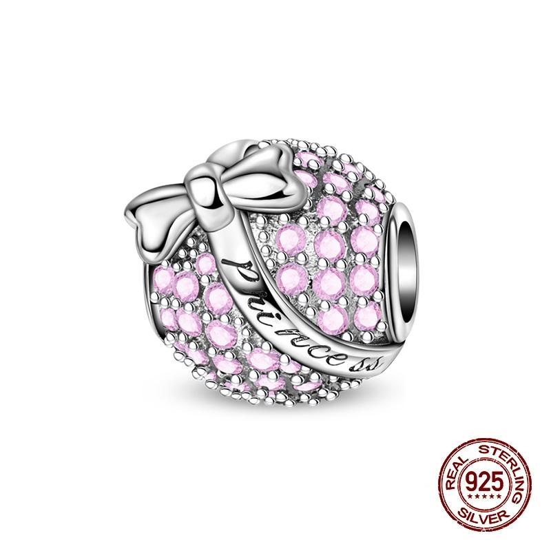 New Silve Charms Beads Love Rubik'S Cube Dreamlike Princess Charms Accessories For Bracelets Woman Jewelry Gifts