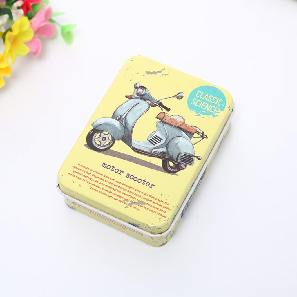 Cute Cartoon Storage Boxes  Metal Tinplate Box Small Empty Cartoon Trinket Coin Containers For Stickers Watercolor Jewelry