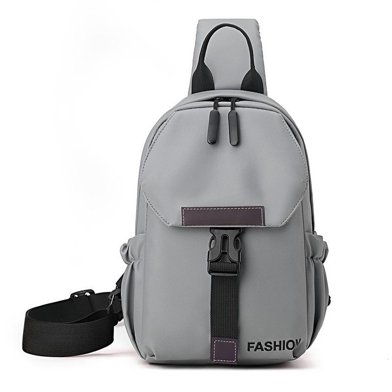 Men s casual breast bag, simple and versatile shoulder bag, large-capacity outdoor sports bag, cycling messenger bag.