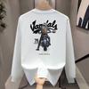 Heavy High-End Trendy Brand Pure Cotton T-Shirt Men'S Bottoming Shirt Long-Sleeved Trendy Autumn And Winter Men'S And Women'S Crew Neck Sweater