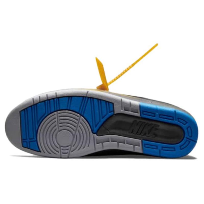 OFF-WHITE X Jordan Air Jordan 2 Retro Low Juodi Ir Varsity Royal Jordan DJ4375-004