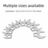 8Pcs 3/8" Replaceable Head Nut Wrench Head Movable Head 10-19mm Crowfoot Wrench Set Durable Removable
