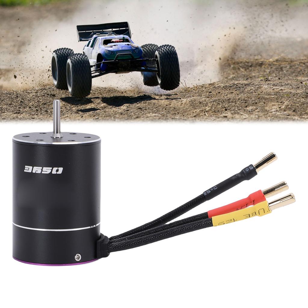 3650 4300KV Brushless Motor 3.17mm Shaft High Speed Motor for RC Car Boat Update Parts Purple Black