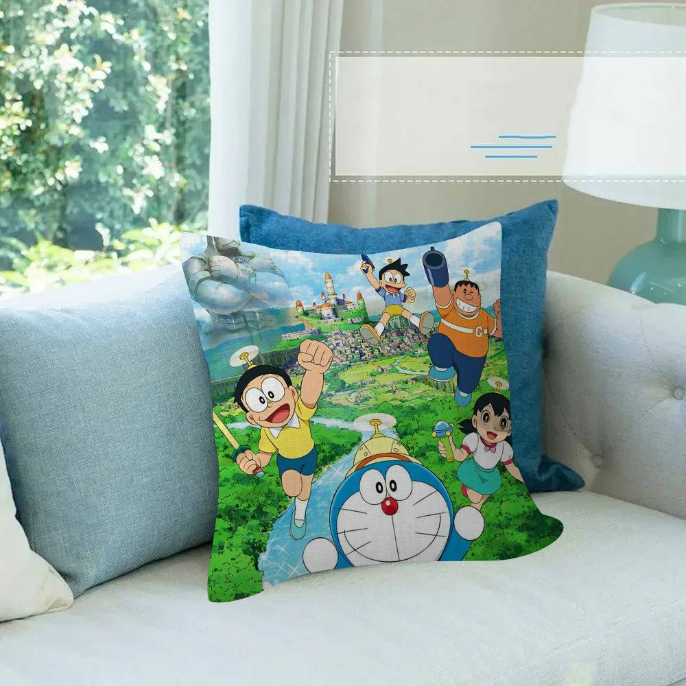 Pillow Cushion Cover Pillowcase Living Room Sofa Home Decor Anime D-D-Doraemones Classic