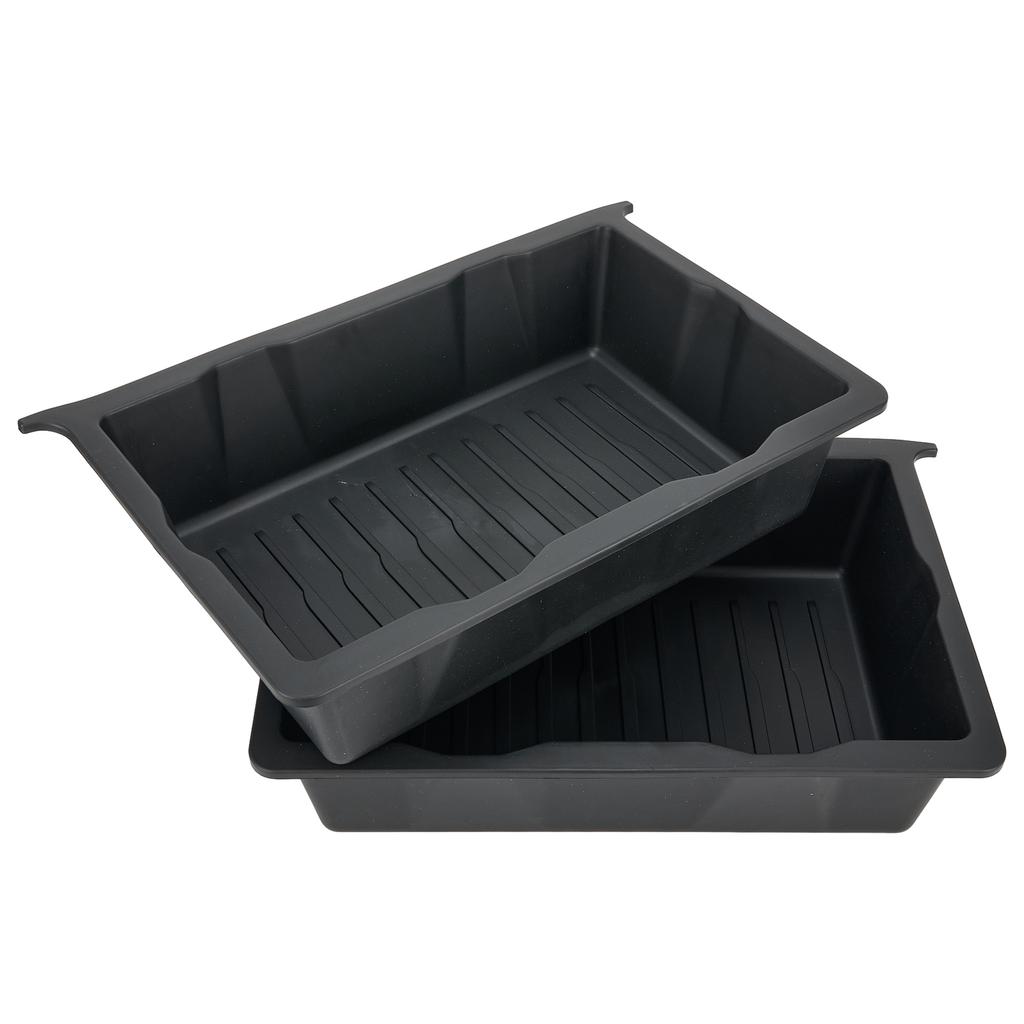 Garden Indoor Office Outdoor Storage Tray Case Drawer Black Box Organizer 40cmx12cmx27cm Accessories Parts TPE