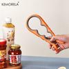 Abridor de potes Chave de aperto fácil 4 em 1 Prático Economize Força Abridores de tampas de garrafas de cerveja Ferramentas de torção para fora Utensílios de cozinha portáteis