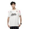 Li Ning Sports Lifestyle Series WBG Team Casual Letter Print Crew Neck Short Sleeve T-Shirt Men Tops White ATST759-1