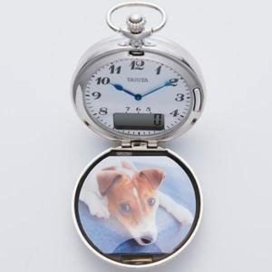 Unknown Tanita Pocket Watch Type 3D Sensor Pedometer Silver 4904785046733