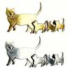 Cute Cat Family Brooch Cat Mom And Kittens Lapel Pin Stylish