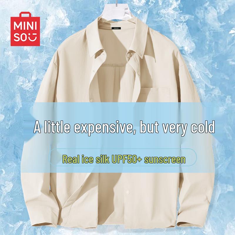 MINISO Men s Ice Silk Sun Protection Long Sleeve Shirt XL