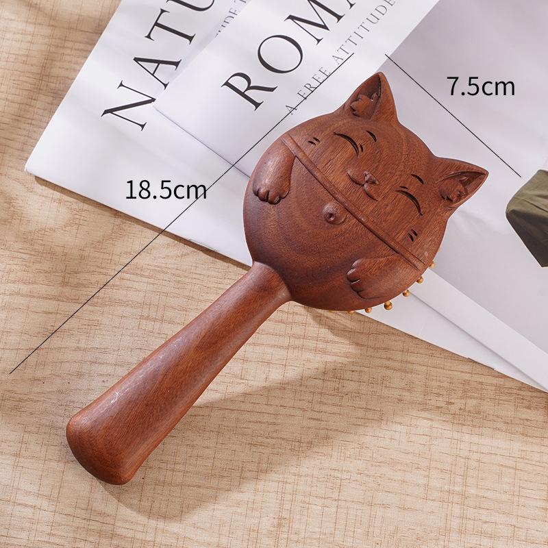 Péče o vlasy Zvířecí tvar Vzduchový polštářek Santalové dřevo Hřeben Přenosný Antistatický Masážní hřeben Ulevuje pokožce hlavy Vzduchový polštářek Hřeben Dárek