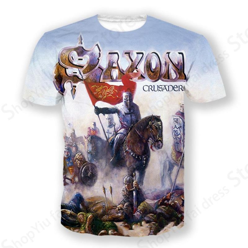 MANOWAR Rock Hip-hop Band 3D Print Sports Quick-dry Breathable Men T-shirt Street Casual Fashion Short-sleeve Clothing Summer
