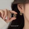 925 Sterling Silver Twisted Earrings, Women's 2025 New Style, Light Luxury High-End Stud Accessories