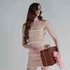 2026 European and American style summer new niche fungus edge wrinkled waist sleeveless tube top hip short skirt women's