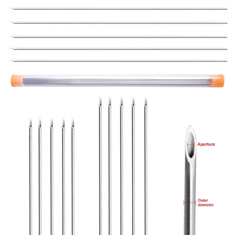 5pcs Fishing Rigging Needle Fishing Baiting Needle Driller Hollow Earthworm Hooking Needle Fishing Tackle