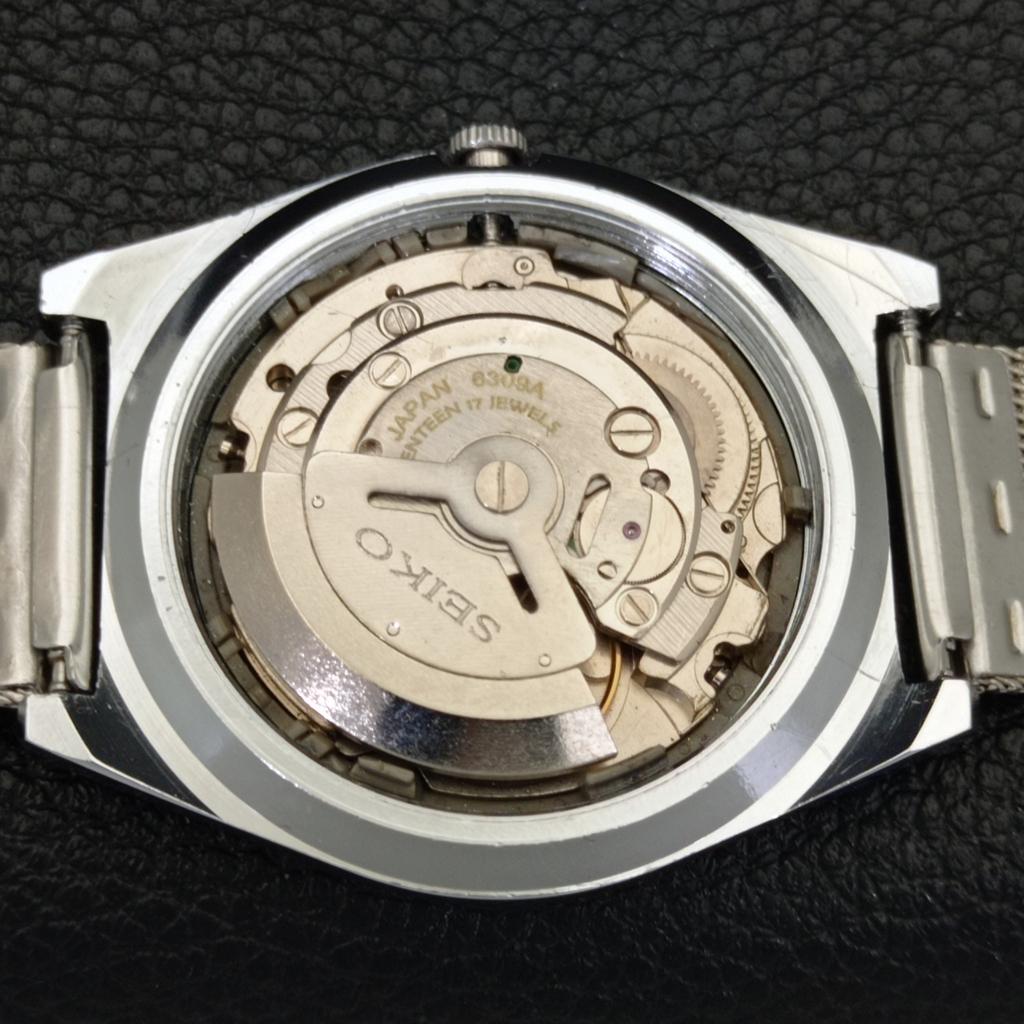 AUTOMATIC VINTAGE REFURBISHED SEIKO 5 6309A JAPAN MENS GREEN WATCH a441390-5 Sk-a441390