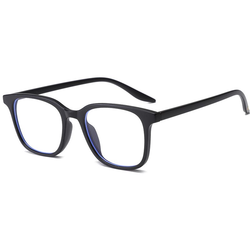 Unisex Ultralight Square Anti-Blue Light Glasses Frame, Non-Prescription with Myopia Lens Option