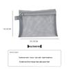 Transparent Mesh Portable Storage Bag for Data Cables, Earphones, Cards - Large Capacity Everyday Organizer