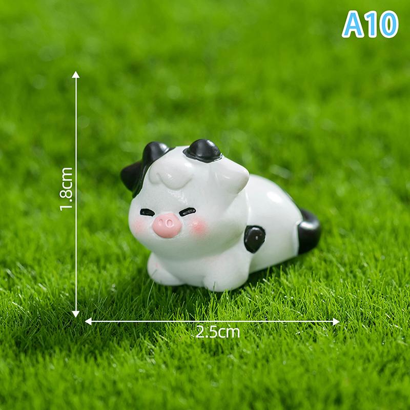 Figurines Miniatures Cute Small Tree Potted Micro Landscape Ornaments For Home Decorations Office Desk Accessories