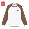 MINISO Men's American Style Raglan Color Block Long Sleeve T-Shirt