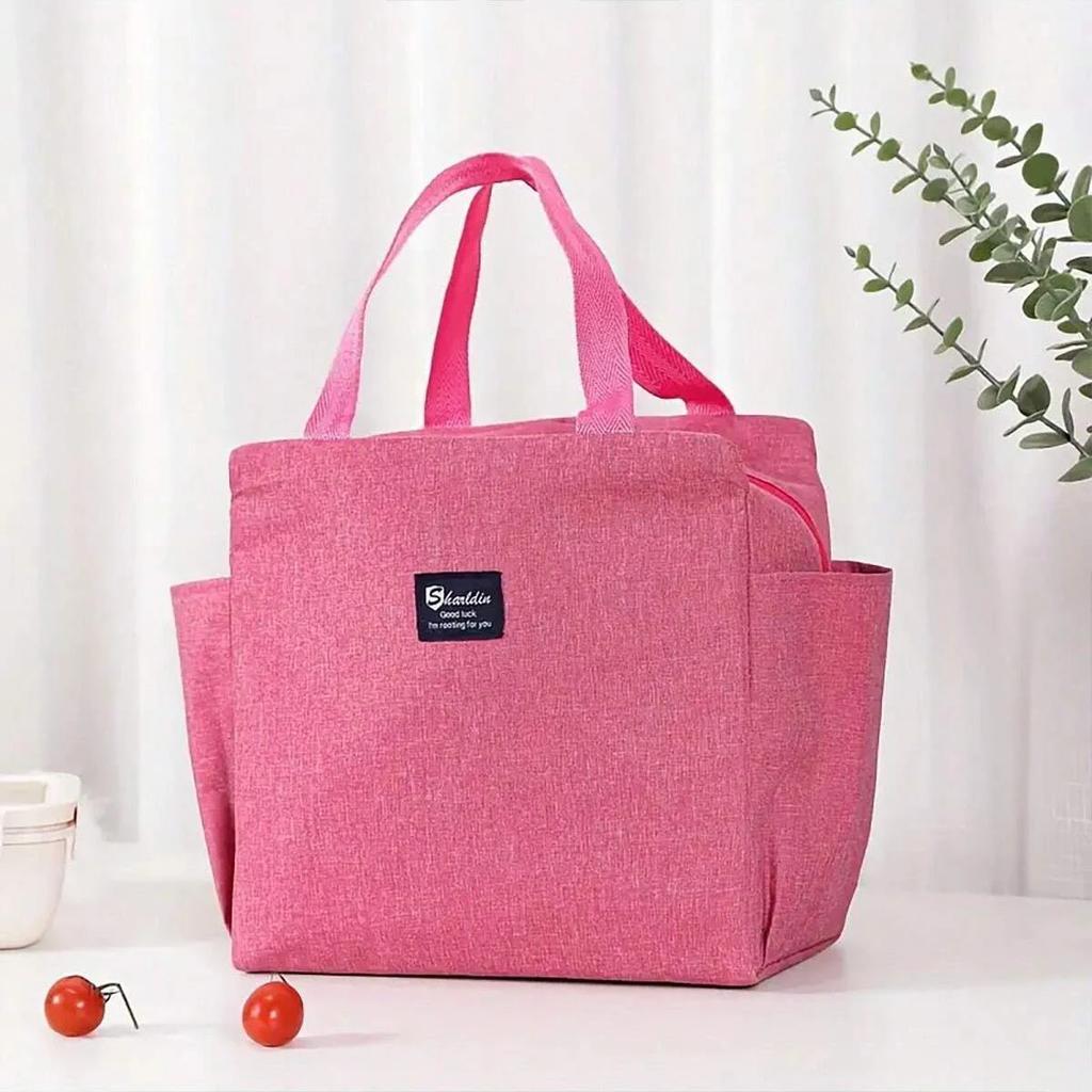 1pc - Portable lunch box bag, lunch bag, handheld lunch box bag, insulated bag, lunch storage bag for work and school