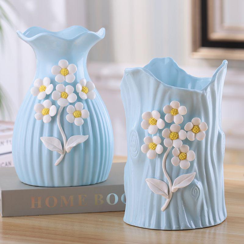 European Modern Ceramic Vase for Flower Arrangements - Ideal Home Decor for Living Room, Dining Table, or Coffee Table - Perfect Housewarming Gift
