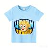 Wojans T-shirt s anime motivem, kulatý výstřih, dětské oblečení s krátkým rukávem, letní bavlněná trička, trička pro kluky a holky, dárek k narozeninám