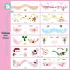 2025 Christmas Waterproof Tattoo & Makeup Stickers for Parties and Concerts