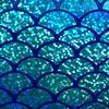 Colorful Laser Fish Scale Pattern Fabric Mermaid Gold Embossing for DIY Toy Decor Stage Performance Costume Fabric