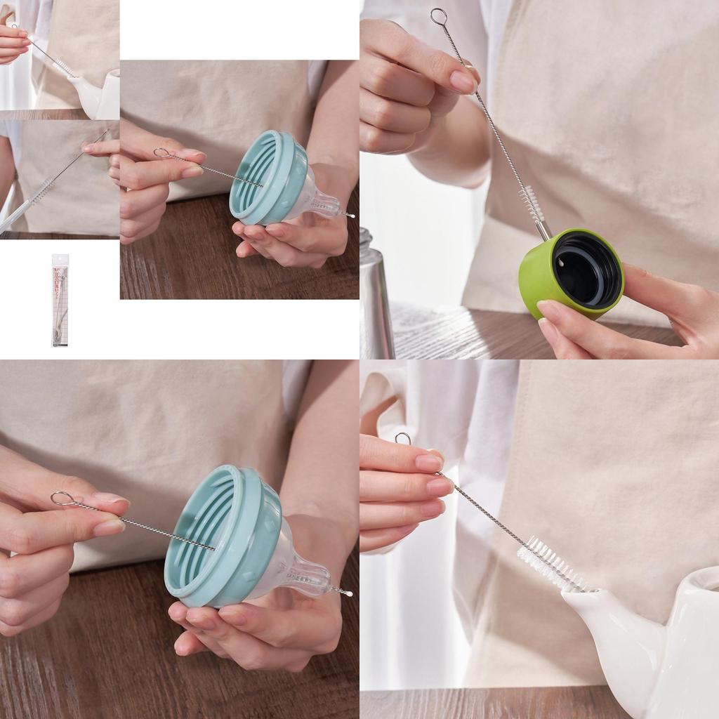 Plastic Teapot Spout Cleaner With Long Handle Mini Brush For Kitchen Accessories