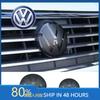 För VOLKSWAGEN VW ACC Kompatibla Blanksvarta Fram- och Baklogotypskydd för VW Golf MK6 / 7 / 7.5 / 8 | Platt Emblemöverlägg Enkel Snäpp